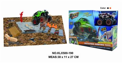 Four drive inertial off-road vehicle rotating wheel field - OBL825231