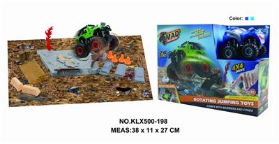 Four drive inertial off-road vehicle rotating wheel field - OBL825239