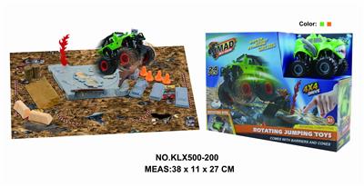 Four drive inertial off-road vehicle rotating wheel field - OBL825241