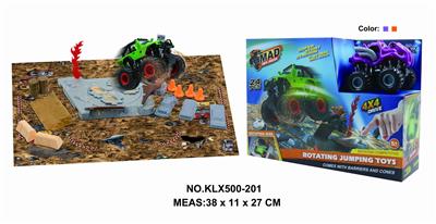 Four drive inertial off-road vehicle rotating wheel field - OBL825242