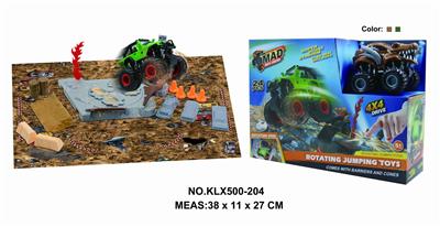 Four drive inertial off-road vehicle rotating wheel field - OBL825245