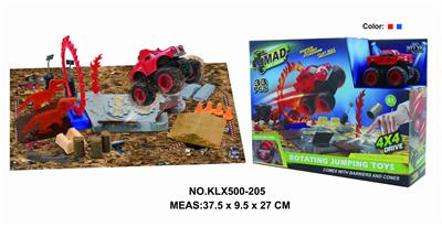 Four drive inertial off-road vehicle rotating wheel field - OBL825246