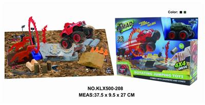 Four drive inertial off-road vehicle rotating wheel field - OBL825249