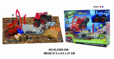 Four drive inertial off-road vehicle rotating wheel field - OBL825250