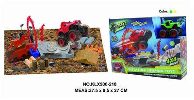 Four drive inertial off-road vehicle rotating wheel field - OBL825251