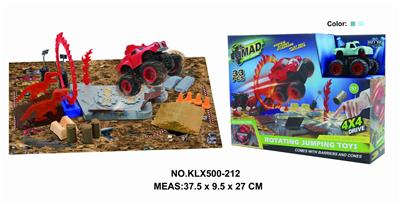 Four drive inertial off-road vehicle rotating wheel field - OBL825253