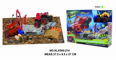 Four drive inertial off-road vehicle rotating wheel field - OBL825255