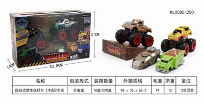 FOUR-DRIVE INERTIAL OFF-ROAD VEHICLE 2 CAR WITH 2 CAR SHELL - OBL825291