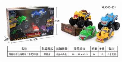 FOUR-DRIVE INERTIAL OFF-ROAD VEHICLE 2 CAR WITH 2 CAR SHELL - OBL825292