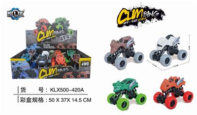 四驱动回力带避震裂纹怪兽攀爬车 - OBL825451