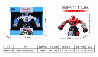INERTIAL COMBAT ROBOT WITH MUSIC - OBL825493