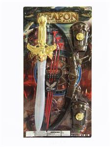 ELECTROPLATING SWORD - BOW AND ARROW - WRIST GUARD COMBINATION - OBL825846