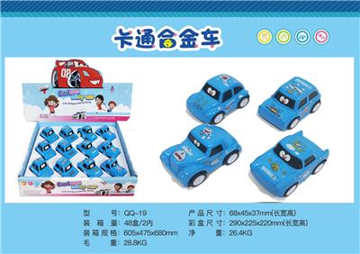 CARTOON RETURN FORCE ALLOY CAR JINGDANG CAT - OBL826379
