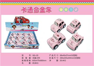 CARTOON RETURN FORCE ALLOY CAR KT CAT - OBL826380