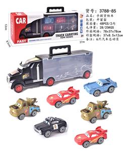 货柜滑行拖头车带6只滑行汽车总动员 - OBL826629