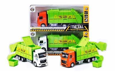 1:32 MIXED-COLOR RETURN ALLOY GARBAGE TRUCK - OBL827206