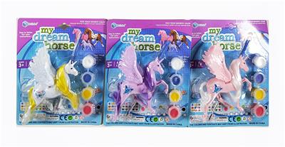 PAINTED UNICORN FLYING HORSE - OBL828076
