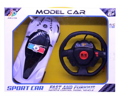 1:18二通方向盘遥控法拉利警车 - OBL828684