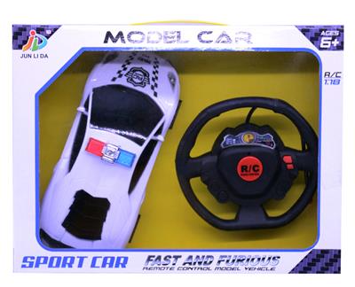1:18二通方向盘遥控兰博基尼警车 - OBL828686