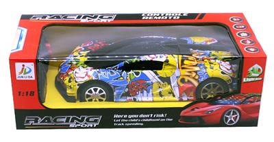 1:18二通遥控3D灯光布加迪水转印 - OBL828689