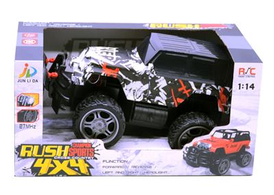 1:14四通灯光越野涂鸦牧马人(包电) - OBL828760