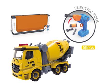 电钻DIY螺丝积木拆装工程车 - OBL828885