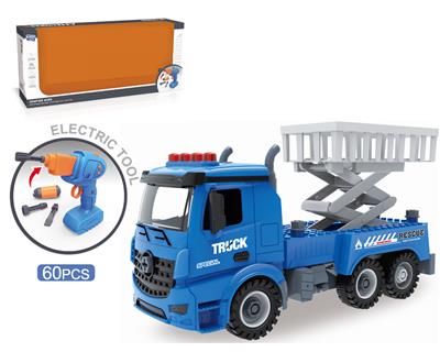 电钻DIY螺丝积木拆装消防车 - OBL828890