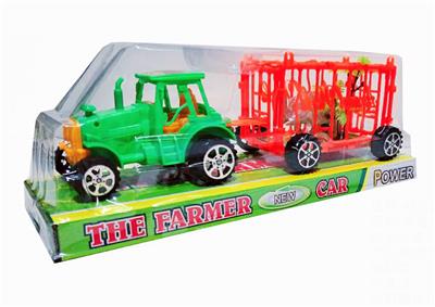 INERTIA FARMER CART TOWED 1 ANIMAL CAGE. - OBL829620