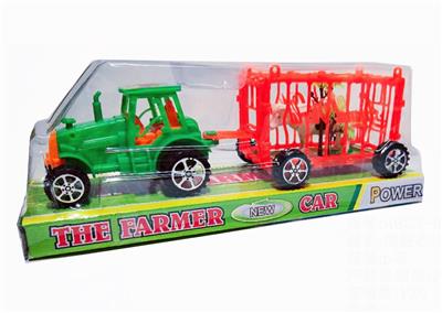 INERTIA FARMER CART TOWED 1 ANIMAL CAGE. - OBL829622