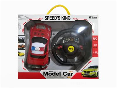 四通方向盘遥控警车 - OBL829656