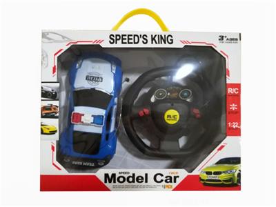 四通方向盘遥控警车 - OBL829659