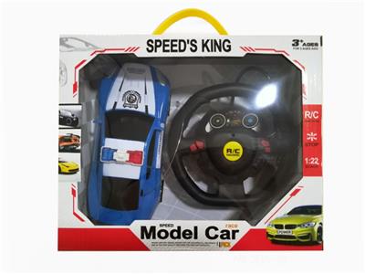 四通方向盘遥控警车 - OBL829662