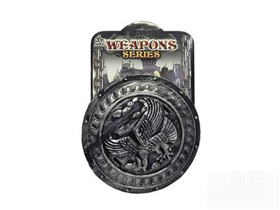 A ROUND SHIELD OF BRONZE WEAPONS. - OBL829801