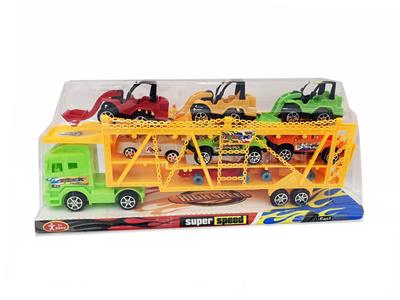 THERE ARE 3 ENGINEERING VEHICLES AND 5 VEHICLES ON THE INERTIAL THREE-LAYER VEHICLE - OBL830210