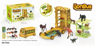 狮子巴士配12动
物 - OBL831252