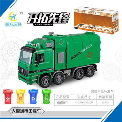 Sound light music inertial sanitation vehicle - OBL831389