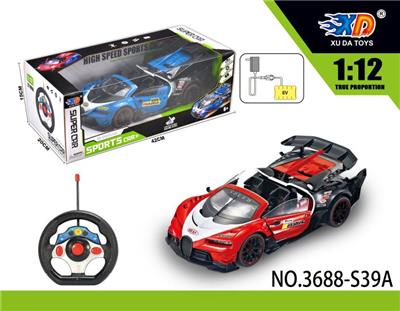 1:12 布加迪敞篷遥控赛
车开三门 - OBL831581