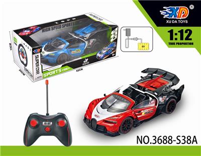 1:12 布加迪敞篷遥控赛
车开三门 - OBL831582