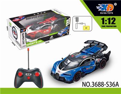 1:12 布加迪有顶遥控赛
车开三门 - OBL831584