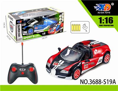 1:16布加迪敞篷五通自
动开车门遥控赛车 - OBL831593