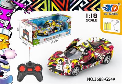 1:18法拉利涂鸦遥控车
开三门 - OBL831628