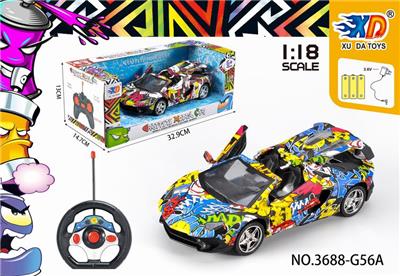 1:18兰博基尼敞篷涂鸦
遥控车开安门 - OBL831649