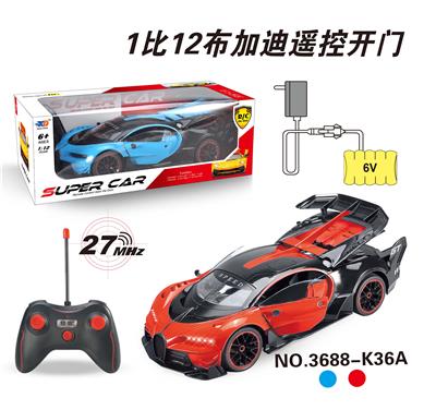 1:12 布加迪有顶遥控车
开三门 - OBL831710