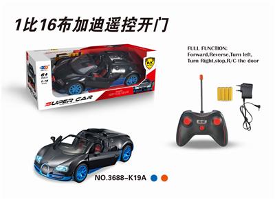 1:16布加迪敞篷五通自
动开车门遥控车.带充电
.电池 - OBL831732