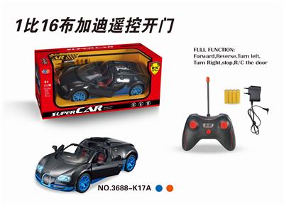 1:16布加迪敞篷五通自
动开车门遥控车.带充电
.电池 - OBL831736