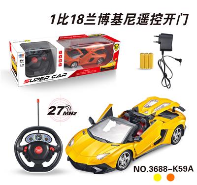 1:18兰博基尼敞篷遥控
车开三门 - OBL831836