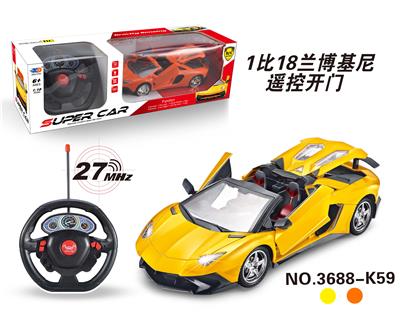 1:18兰博基尼敞篷遥控
车开三门 - OBL831837