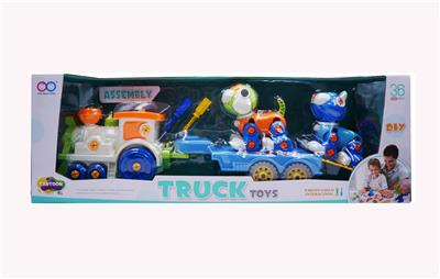 火车拖+猫+狗 - OBL832356