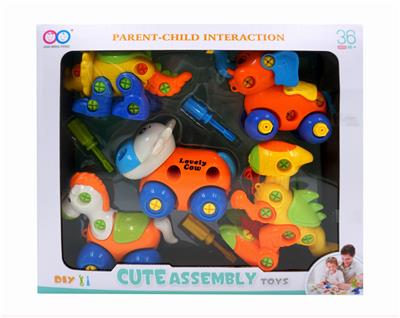 剑龙+牛+象+马+霸王龙 - OBL832361