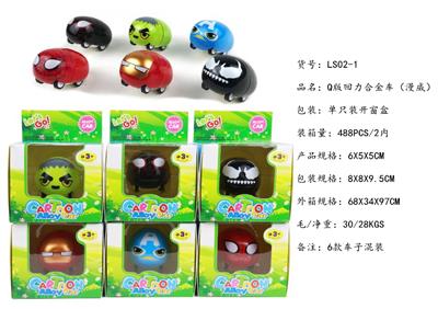 Q VERSION RETURN FORCE ALLOY CAR (MARVEL) - OBL832514